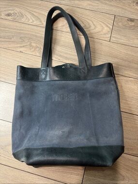 M0851 Leather Suede Tote Bag
